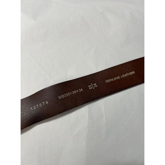 Fossil Genuine Leather Belt Size 34 Brown - Picture 3 of 7